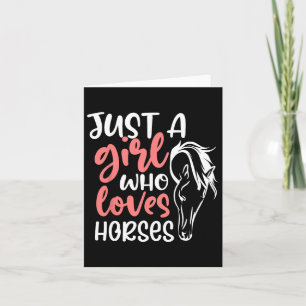 Cartão Horse Lover Equestrian Horseback Girls West