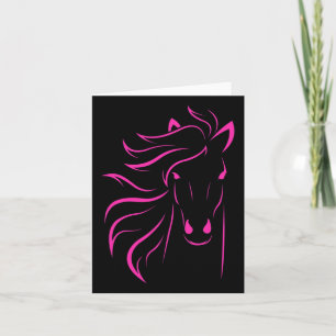 Cartão Horse Lover Oferece Mulheres Equestres Homens Hors