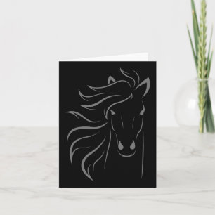 Cartão Horse Lover Oferece Mulheres Equestres Homens Hors