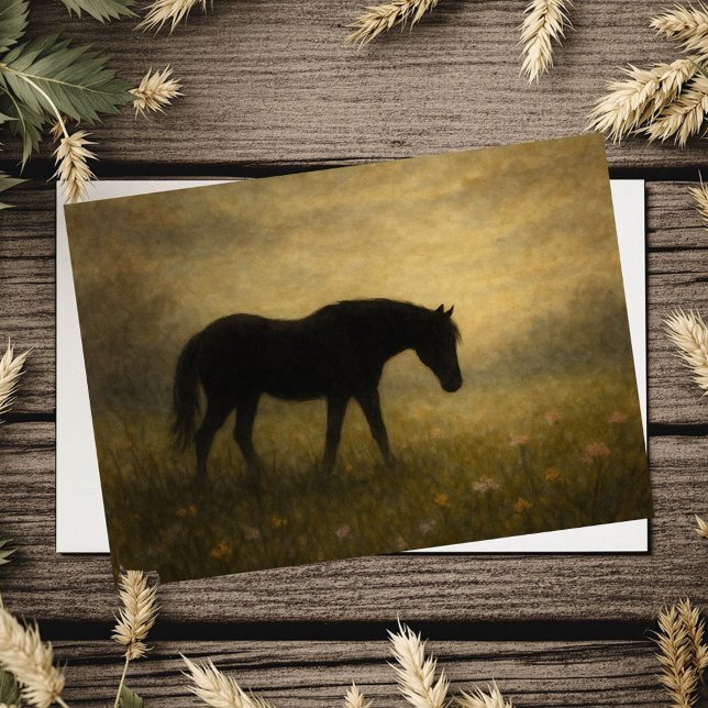 Cartão Horse Sympathy Card (May the memories you shared bring you comfort and peace.
)