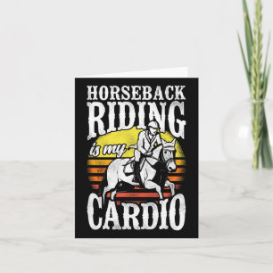 Cartão Horseback Riding É Minha Equitação Cardio Equestre