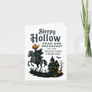 Cartão Horseman Halloween Sleepy Hollow Vintage Sem Cabeç