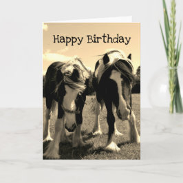 Cartão Horsey Birthday Card