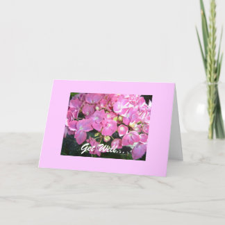Cartão Hortênsia Rosa Recuperar-se