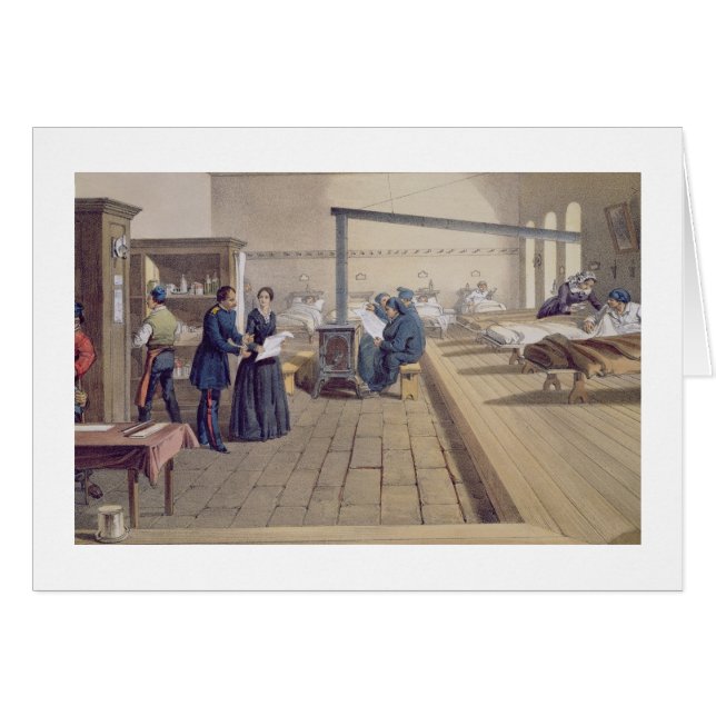 Cartão Hospital em Scutari, detalhe de Florença (Frente Horizontal)