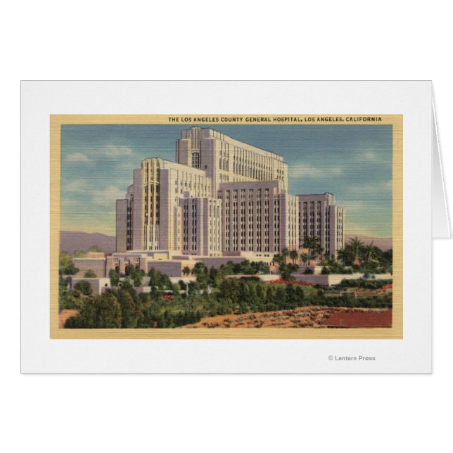 Cartão Hospital Geral do Condado de LA (Frente Horizontal)