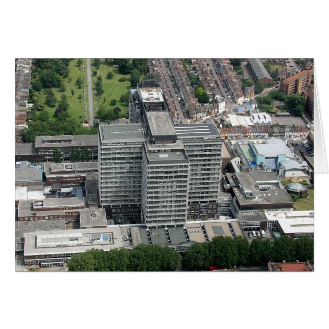 Cartão Hospital Hammersmith, Londres. (Frente Horizontal)