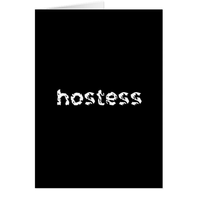 Cartão Hostess (Frente)