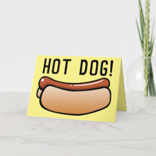CARTÃO HOT DOG! VINTAGE RETRO BIRTHDAY CARDS