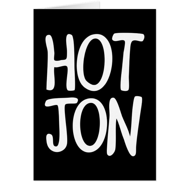 CARTÃO HOT JON (Frente)