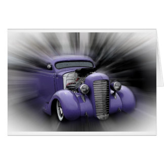 Cartão Hot rod roxo