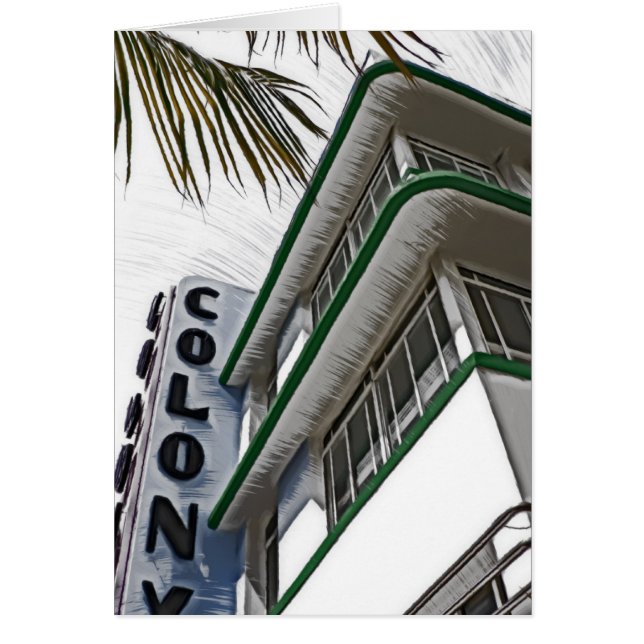Cartão Hotel Colony, Miami (Frente)