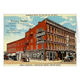 Cartão Hotel de Terre Haute, Indiana Indois