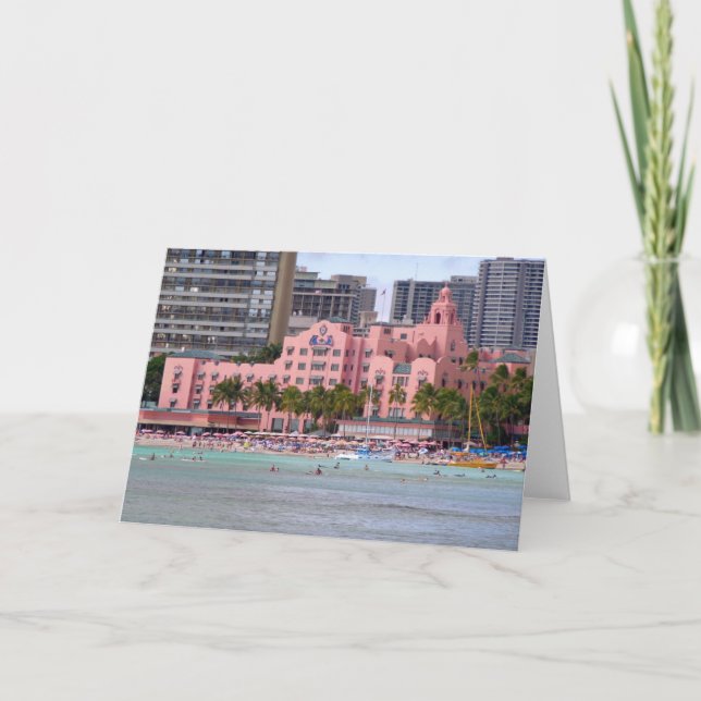 Cartão Hotel havaiano real (Frente)