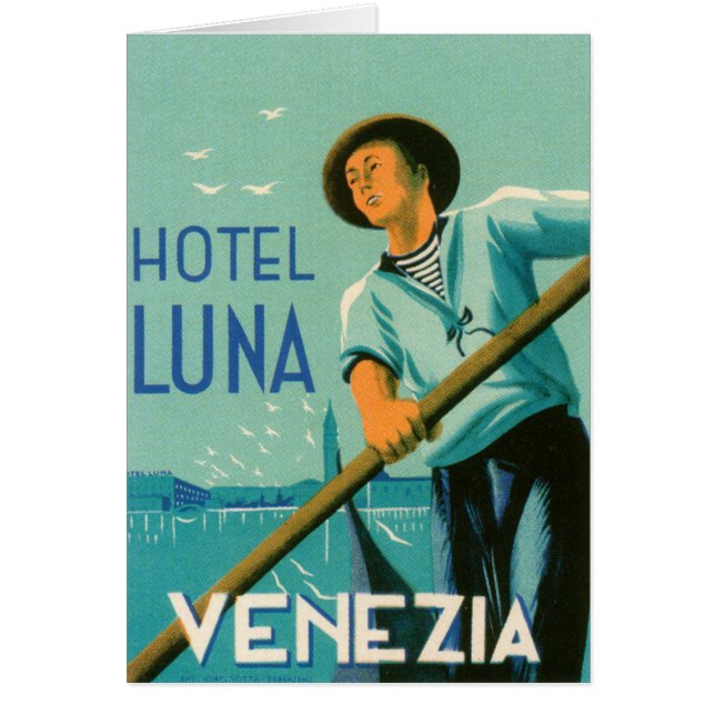 Cartão Hotel Luna Venezia (Frente)