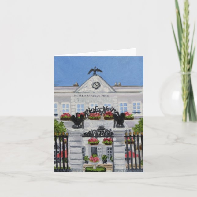 Cartão Hotel Noir de L'Aigle: Fontainebleau FRANCE (Frente)