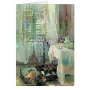 Cartão Hotel Room por John Singer Sargent