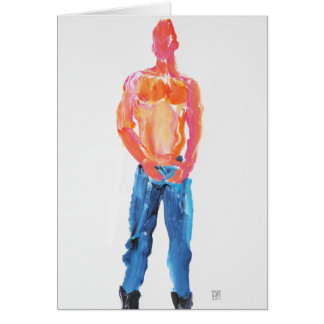 Cartão Hottie que remove os jeans 1