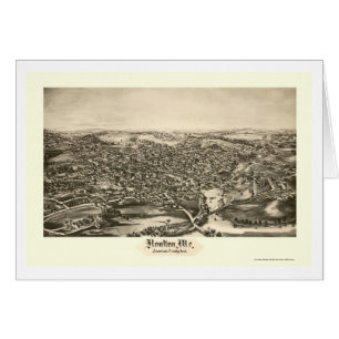 Cartão Houlton, MIM mapa panorâmico - 1894