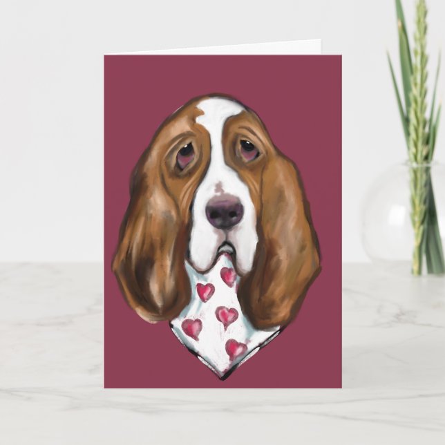 Cartão Hound Basset (Frente)