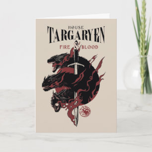 Cartão House Targaryen - Fogo e Sangue