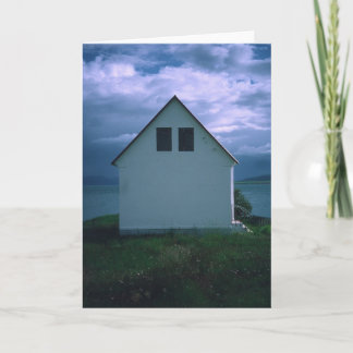 Cartão House with Stormy Sky, Hrisey Island, Islândia 200
