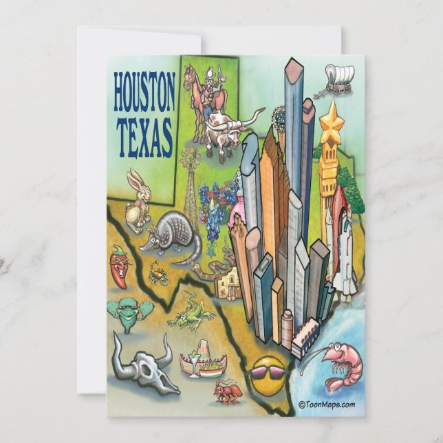 Cartão Houston Texas (Frente)