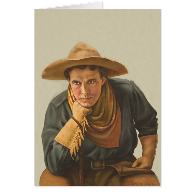 Cartão Howdy vaqueiro (Frente)