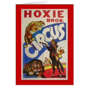Cartão Hoxie Bros. Circo