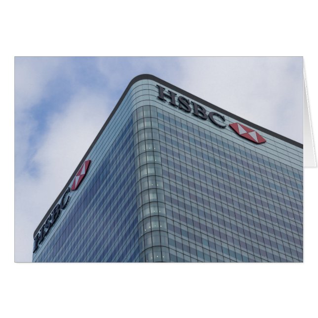 Cartão HSBC eleva-se Londres (Frente Horizontal)