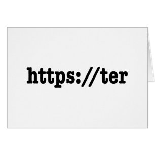 Cartão https://ter / código html