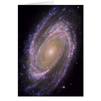 Cartão Hubble - Galex - Spitzer Imagem Composta da M81