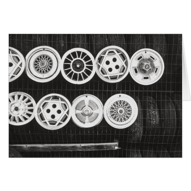 Cartão Hubcaps (Frente Horizontal)