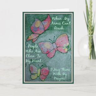 Cartão Hug You With My Prayers Greeting Card