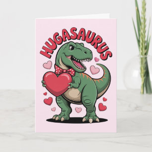 Cartão Hugasaurus Dinossauro Engraçado T Rex Dia dos Namo