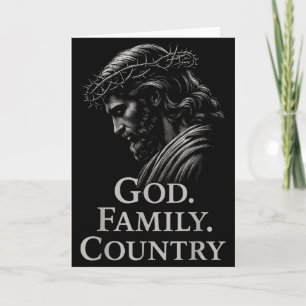 Cartão Hugvyn Deus Família País Jesus Fé Cristã Mi