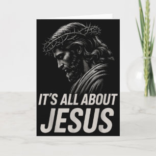Cartão Hugvyn É Tudo Sobre Jesus Fé Cristã Patriota