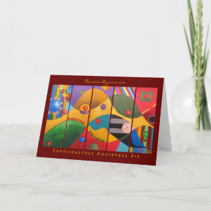 Cartão Human dynamics greeting cards