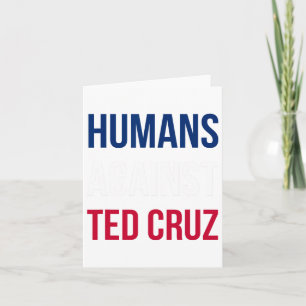 Cartão Humanos Contra Ted Cruz - Bandeira do Texas