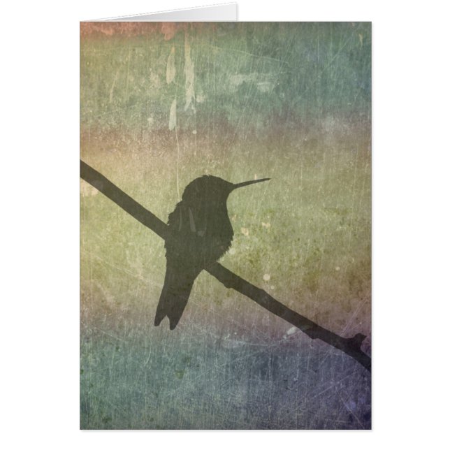 Cartão Hummingbird (Frente)