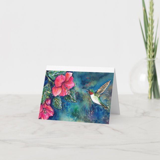 Cartão Hummingbird (Frente)