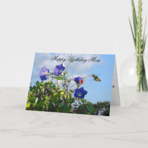Cartão Hummingbird Happy Birthday Mother Card