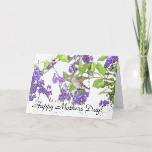 Cartão Hummingbird Mothers Day Card