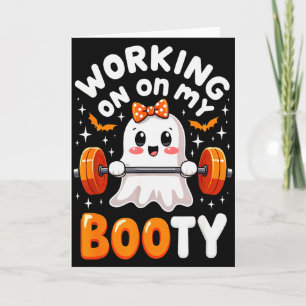 Cartão Humor Boo Trabalhando Na Minha Bunda Academia Fitn