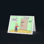 Cartão Humor da Batida-Batida do feliz aniversario para<br><div class="desc">O humor do feliz aniversario para uma criança que ame a batida da batida graceja, projetado por ilovecuttables Dê este cartão de aniversário engraçado e bonito a um kidder que ame dizer piadas da batida-batida. A parte dianteira mostra um menino dos desenhos animados que fala a uma porta dos desenhos...</div>