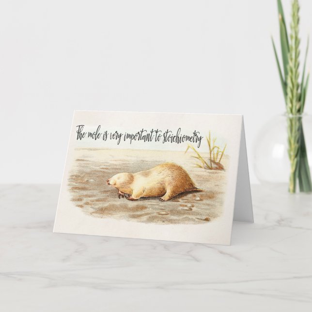 Cartão Humor da ciência das citações da química da (Frente)