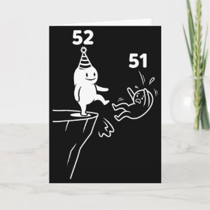 Cartão Humor de Aniversário de Crianças de 52 Anos, 52º F