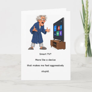 Cartão Humor de Baby Boomer Envelhecido