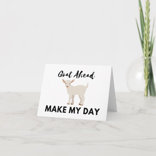 Cartão Humor de Cabra: Avance (At) e faça meu VAZIO do Di (Frente)