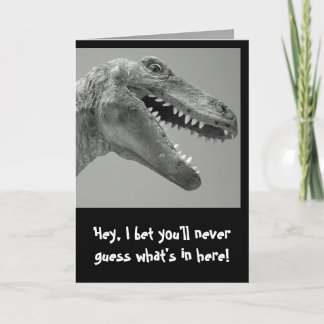 Cartão Humor de Dinossauro
